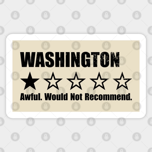 Washington One Star Review Sticker by Rad Love